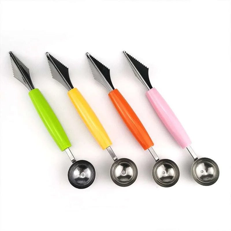 Silicone Melon Baller Scoop and Fruit Carving Knife - Julia M LifeStyles