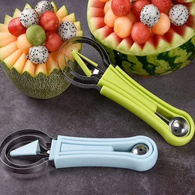 Silicone Melon Baller Scoop and Fruit Carving Knife - Julia M LifeStyles