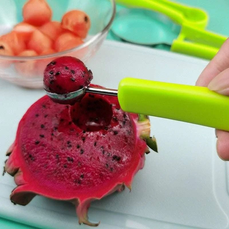 Silicone Melon Baller Scoop and Fruit Carving Knife - Julia M LifeStyles