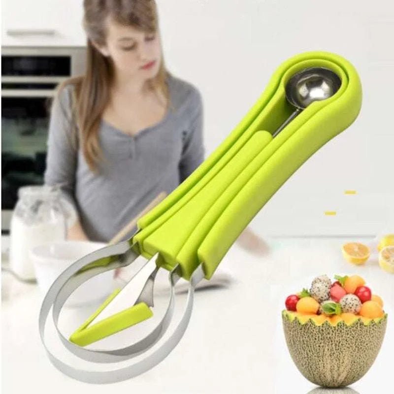 Silicone Melon Baller Scoop and Fruit Carving Knife - Julia M LifeStyles