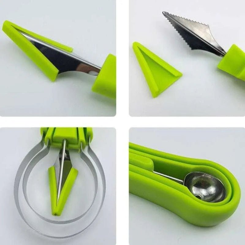 Silicone Melon Baller Scoop and Fruit Carving Knife - Julia M LifeStyles