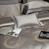 Silk - Like Satin 4 - Piece Duvet Cover Set with Double Stitching & Pillowcases - Julia M LifeStyles