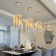 Small Round Gold Crystal LED Chandelier - Julia M LifeStyles