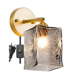 Smoke Gray Glass Ball LED Wall Light Fixture - Julia M LifeStyles