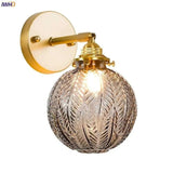 Smoke Gray Glass Ball LED Wall Light Fixture - Julia M LifeStyles