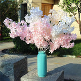 Snow Covered Sky star Cherry Blossom Artificial Flowers Wedding Arch Ceiling Decoration Home Party Decoration DIY Fake Flowers - Julia M LifeStyles