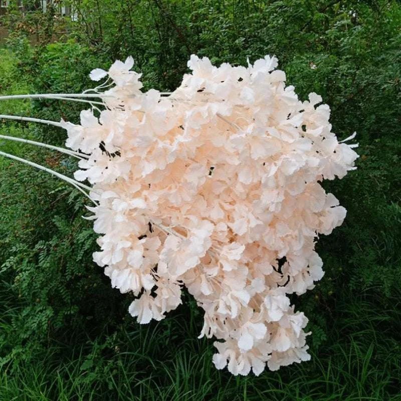 Snow Covered Sky star Cherry Blossom Artificial Flowers Wedding Arch Ceiling Decoration Home Party Decoration DIY Fake Flowers - Julia M LifeStyles