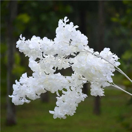 Snow Covered Sky star Cherry Blossom Artificial Flowers Wedding Arch Ceiling Decoration Home Party Decoration DIY Fake Flowers - Julia M LifeStyles