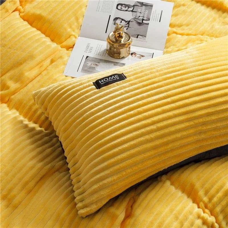 Solid Color Double Thick Velvet Duvet Cover - Julia M LifeStyles