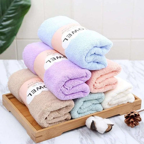 Solid Color Face & Hand Towels solid color face bathroom face towel Julia M Home & Kitchen   
