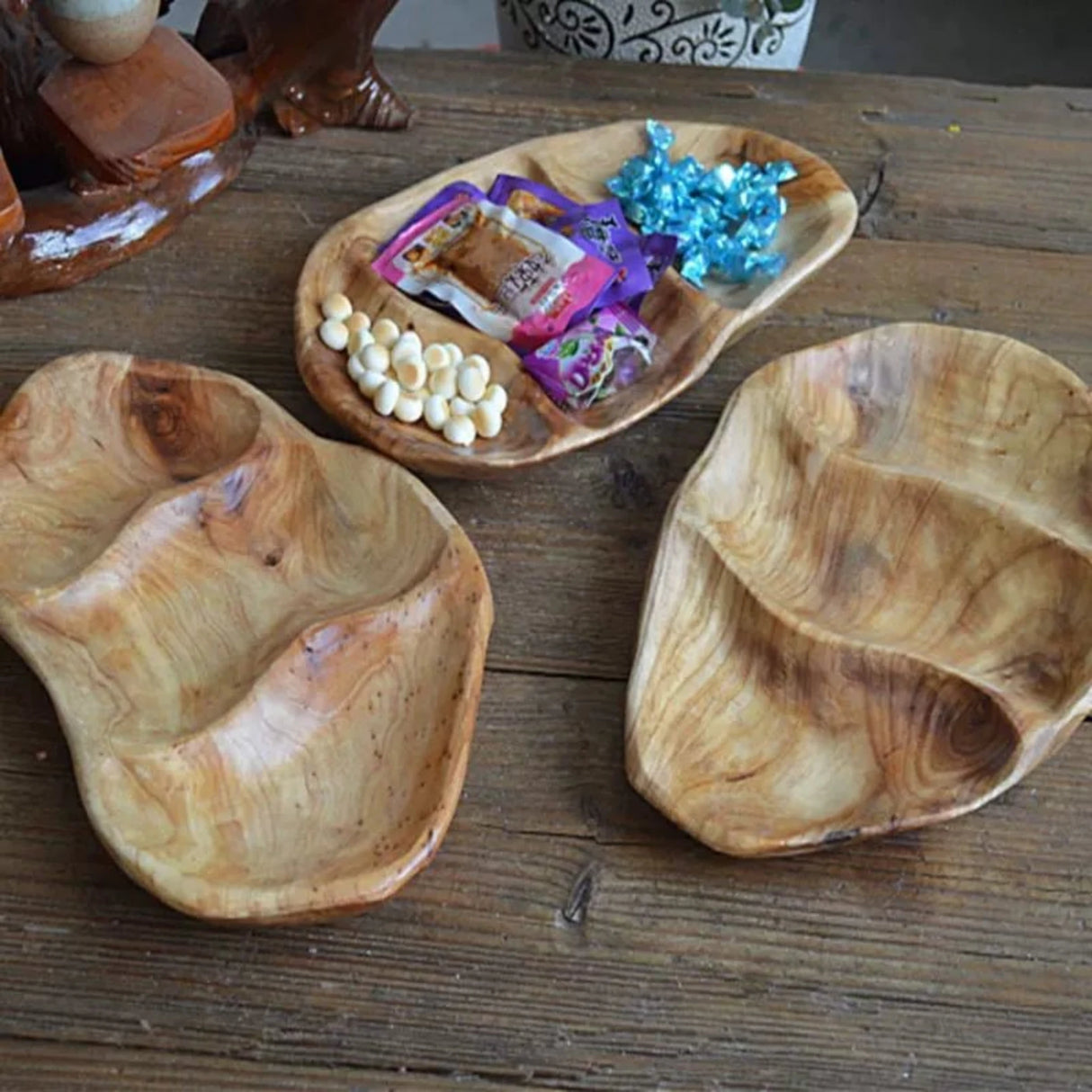 Solid Wood Chinese Pastoral Fruit Plate 😍 - Julia M LifeStyles