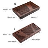 Solid Wood Tea Board with Water Storage Drainage Tank - Julia M LifeStyles