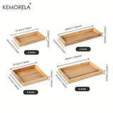 Solid Wood Tea Cup Tray - Elegant Bamboo Design - Julia M LifeStyles