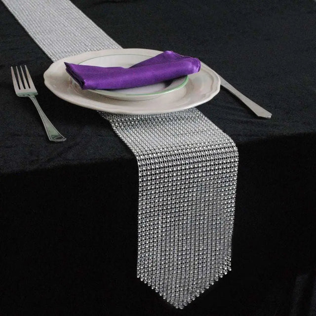 Sparkling Diamond Mesh Table Runner - Julia M LifeStyles