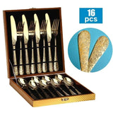 Stainless Steel Cutlery Set,5/16Pcs | Embossed - Julia M LifeStyles