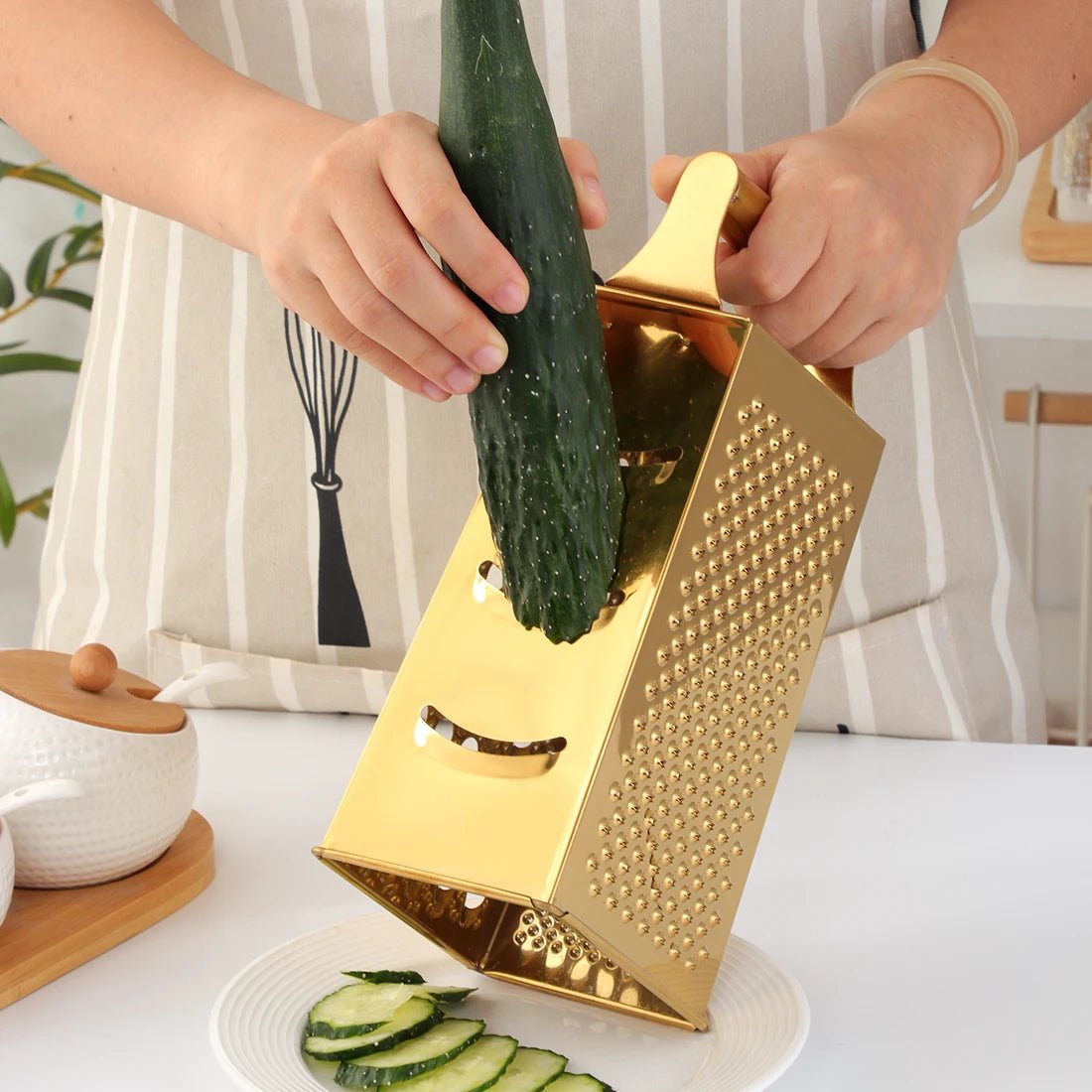 Stainless Steel Multi - Functional Vegetable Cutter Grater - Julia M LifeStyles