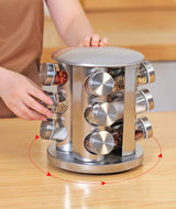 Stainless Steel Multi-Layer Rotary Kitchen Storage Rack - Julia M LifeStyles