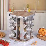 Stainless Steel Multi - Layer Rotary Kitchen Storage Rack - Julia M LifeStyles