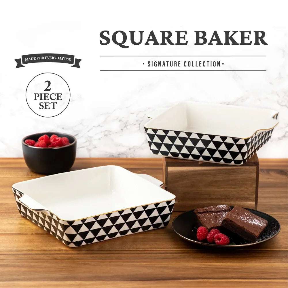 Stoneware Square Baker, Piece Set Baking Dishes - Julia M LifeStyles