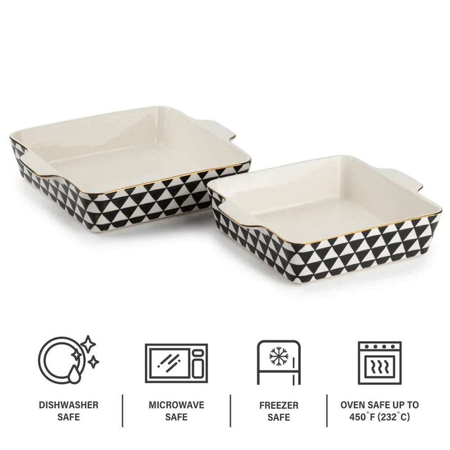 Stoneware Square Baker, Piece Set Baking Dishes - Julia M LifeStyles