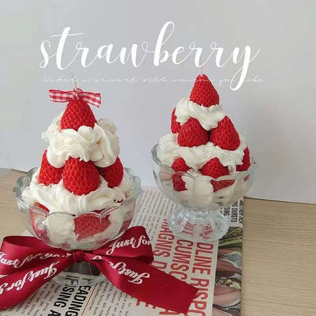 Strawberry Delight Handcrafted Aromatic Candles - Julia M LifeStyles