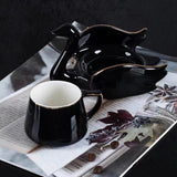 Swan Luxury Ceramic Coffee Cup and Saucer Set - 110ml - Julia M LifeStyles