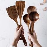 Teak Wood Kitchen Tool Set - Julia M LifeStyles