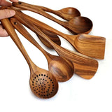 Teak Wood Kitchen Tool Set - Julia M LifeStyles