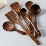 Teak Wood Kitchen Tool Set - Julia M LifeStyles