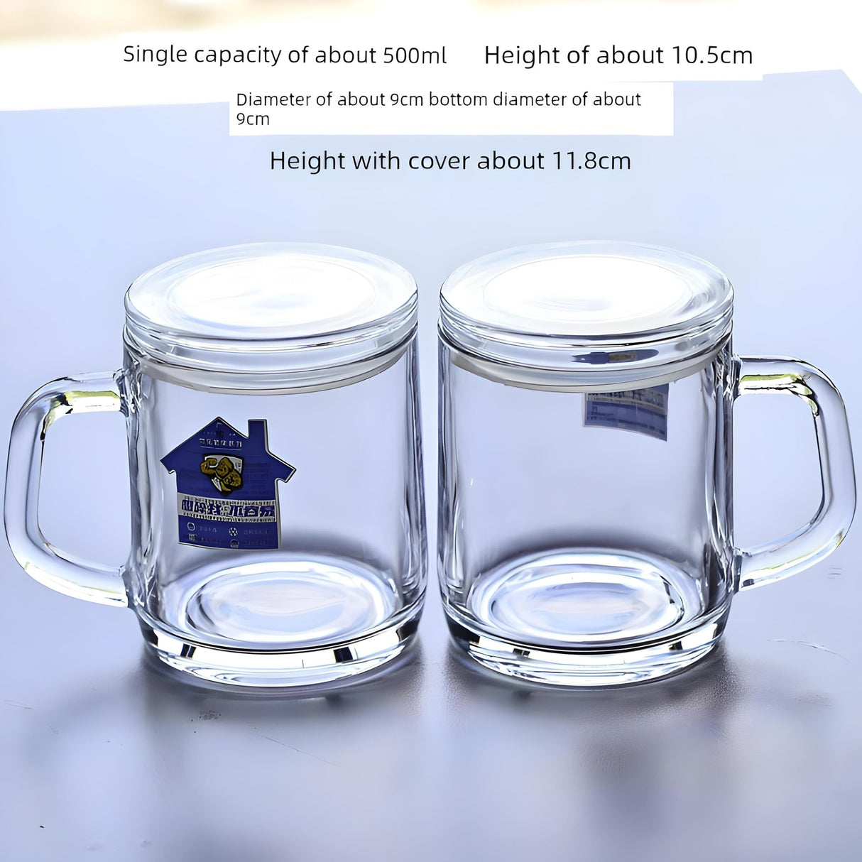 Tempered Glass with Handle Anti-Drop and Heat-Resistant Household Cups - Julia M LifeStyles