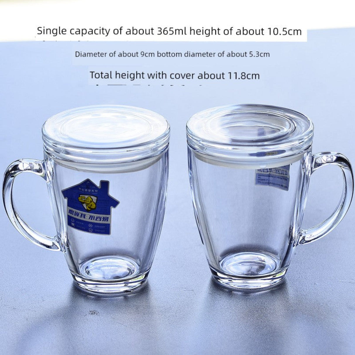 Tempered Glass with Handle Anti-Drop and Heat-Resistant Household Cups - Julia M LifeStyles