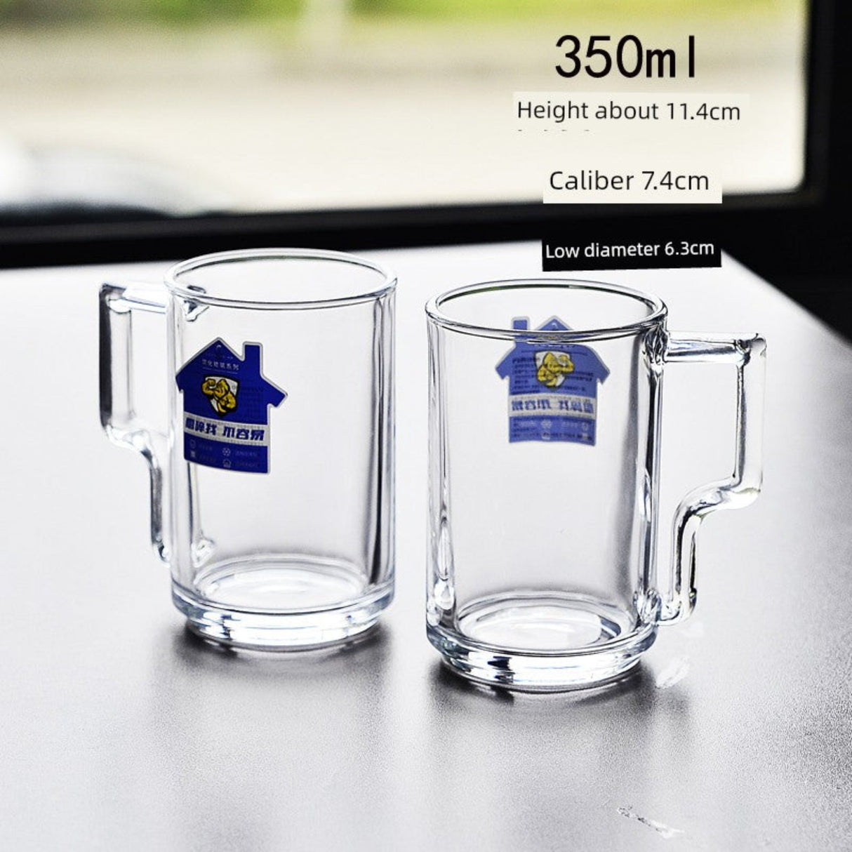 Tempered Glass with Handle Anti-Drop and Heat-Resistant Household Cups - Julia M LifeStyles