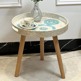 The Juliet Rattan Weaving Round Table for Thy Abode - Julia M LifeStyles