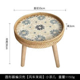 The Juliet Rattan Weaving Round Table for Thy Abode - Julia M LifeStyles