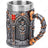 The Vow English Armoured Knight Latin Oath Beer Mug Tankard Stein 304 Stainless Steel Armoured Glove Chalice Goblet Wine Glass - Julia M LifeStyles