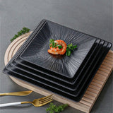 Thickened Melamine Square Dinner Plate Western Food Plate Imitation Porcelain Dishes Hot Pot Plates Kitchen Tableware - Julia M LifeStyles