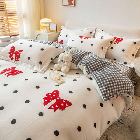 Thickened Winter Milk Velvet Bedding Set - Julia M LifeStyles