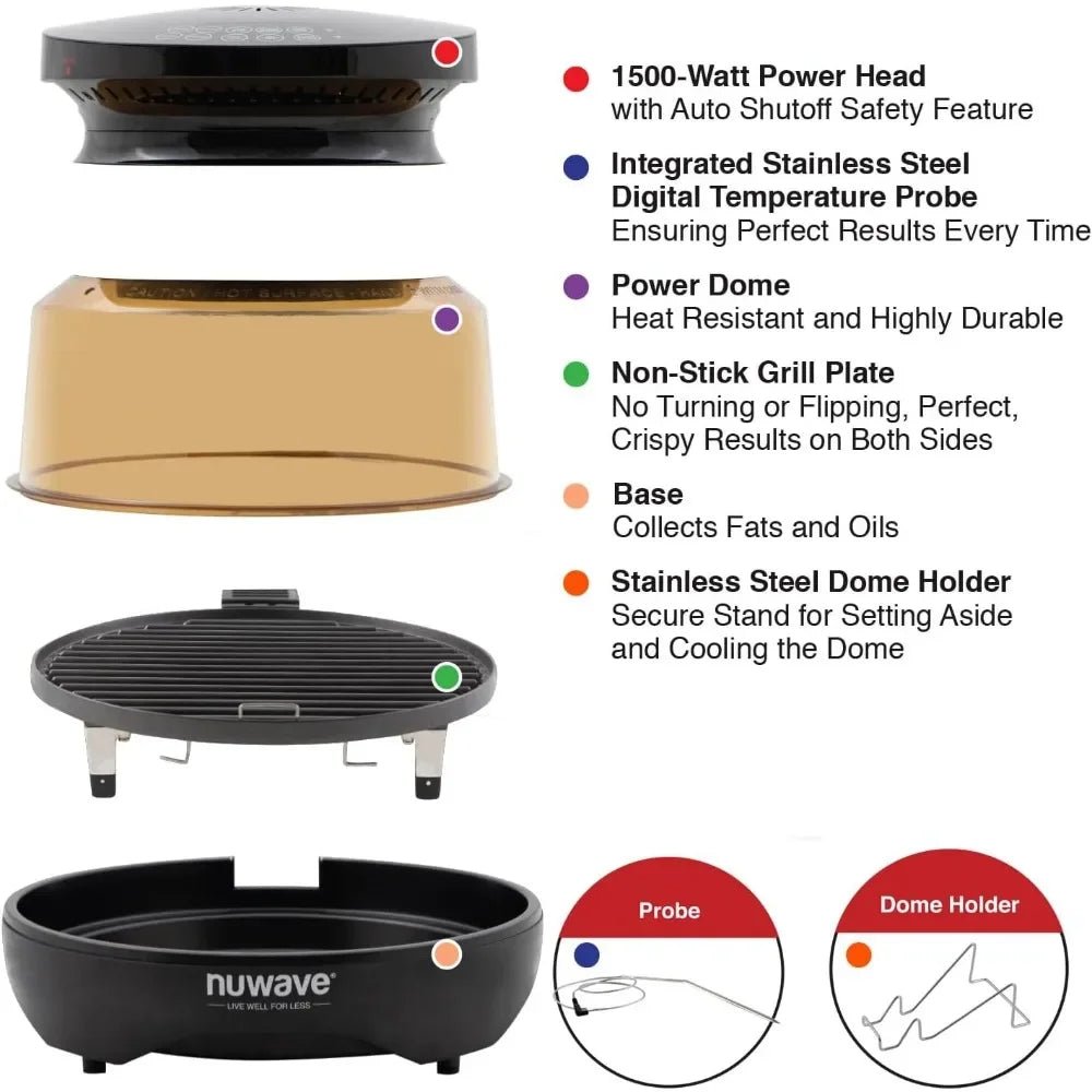 Toaster Oven Convection Top & Grill Bottom for Surround Cooking, Cook Frozen or Fresh, Smart - Julia M LifeStyles