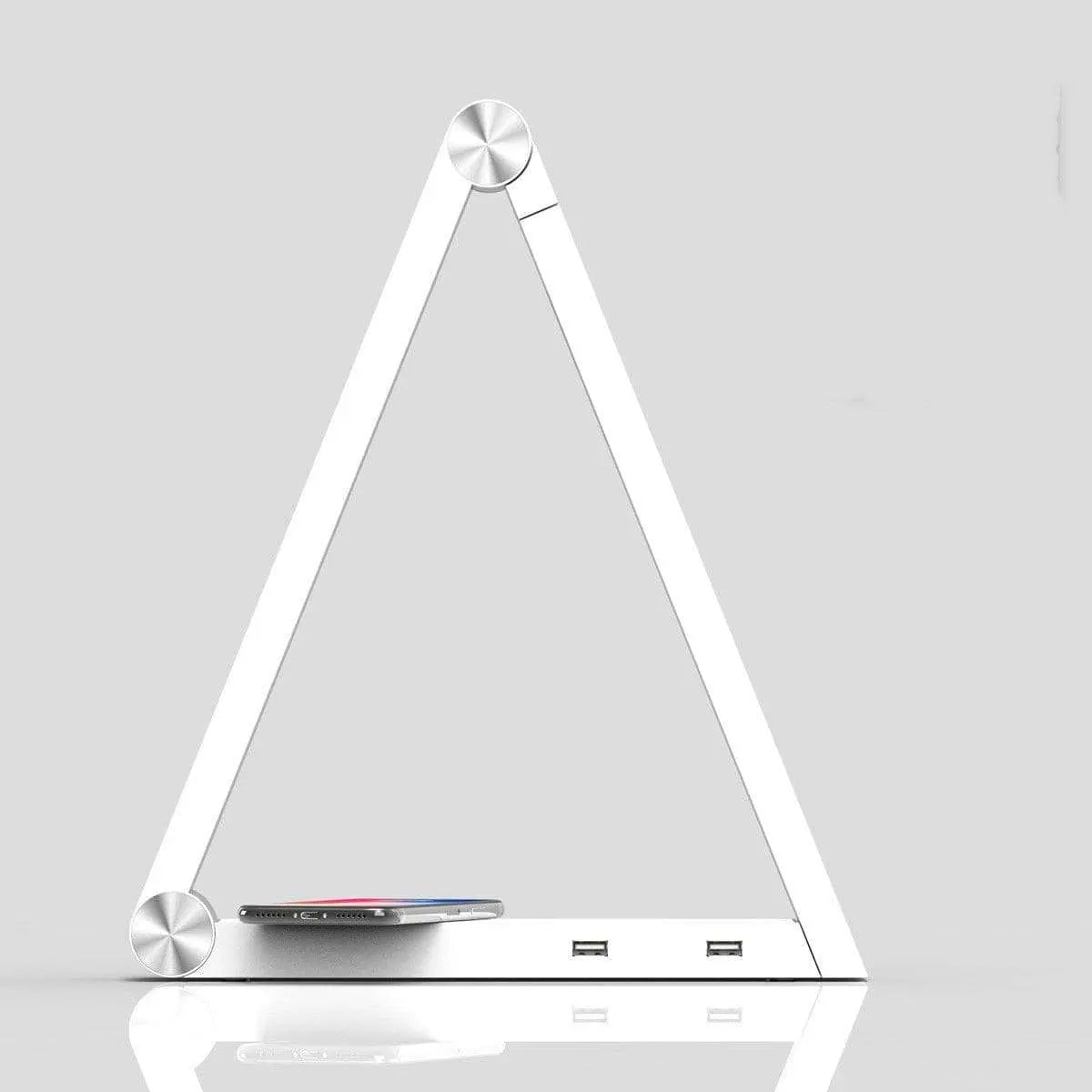 Triangle Table Lamp - Illuminate Your Workspace with Comfort and Control - Julia M LifeStyles