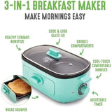 Turquoise 3 - in - 1 Breakfast Griddle - Julia M LifeStyles