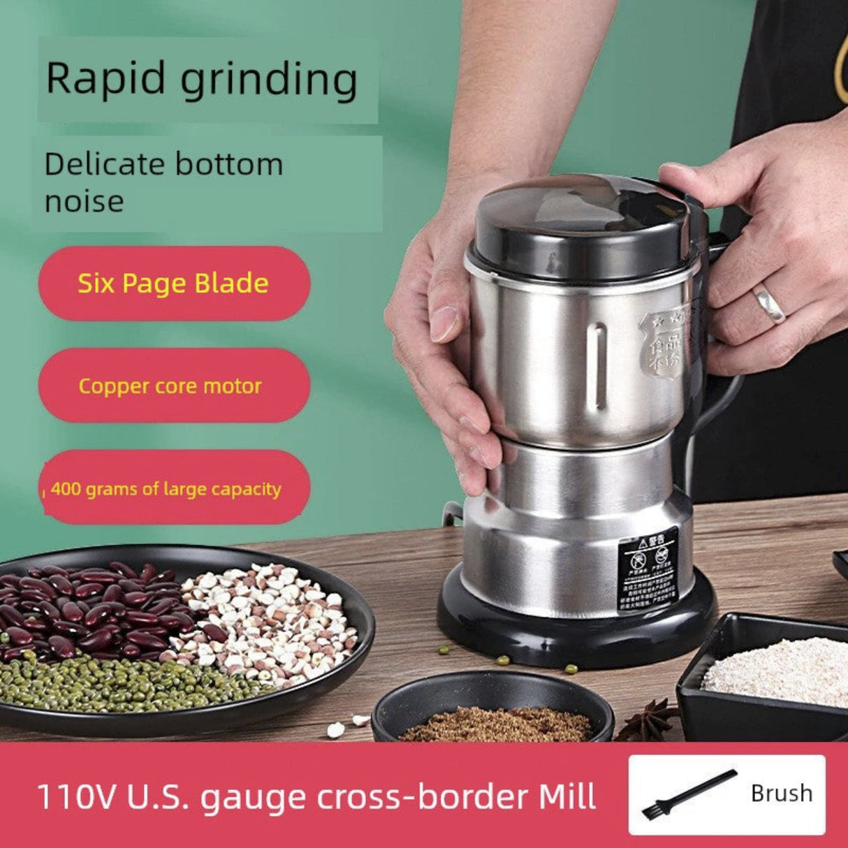 Ultra Fine Electric Grinder110v Mill For Home Dry Grinding Ultra - Fine Electric Grinding - Julia M LifeStyles