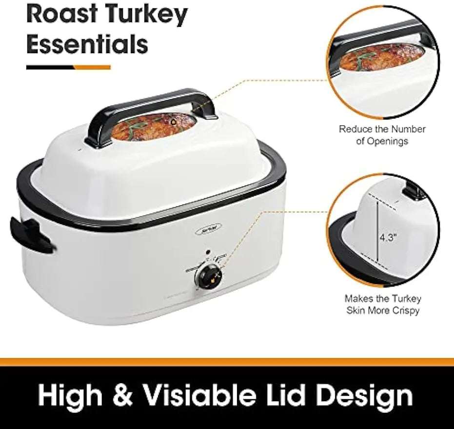 Viewing Lid Electric Roaster Oven - Julia M LifeStyles