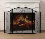 Vintage - Black Heavy Duty Fireplace Screen - Julia M LifeStyles