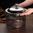 Vintage Stainless Steel Alcohol Heating Pot - Creative Insulation Furnace - Julia M LifeStyles