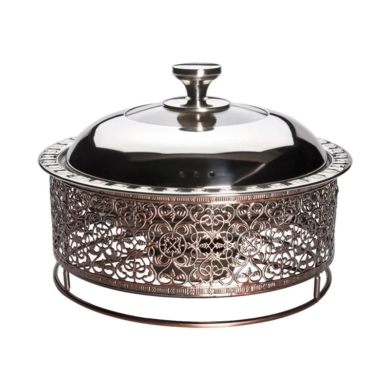 Vintage Stainless Steel Alcohol Heating Pot - Creative Insulation Furnace - Julia M LifeStyles