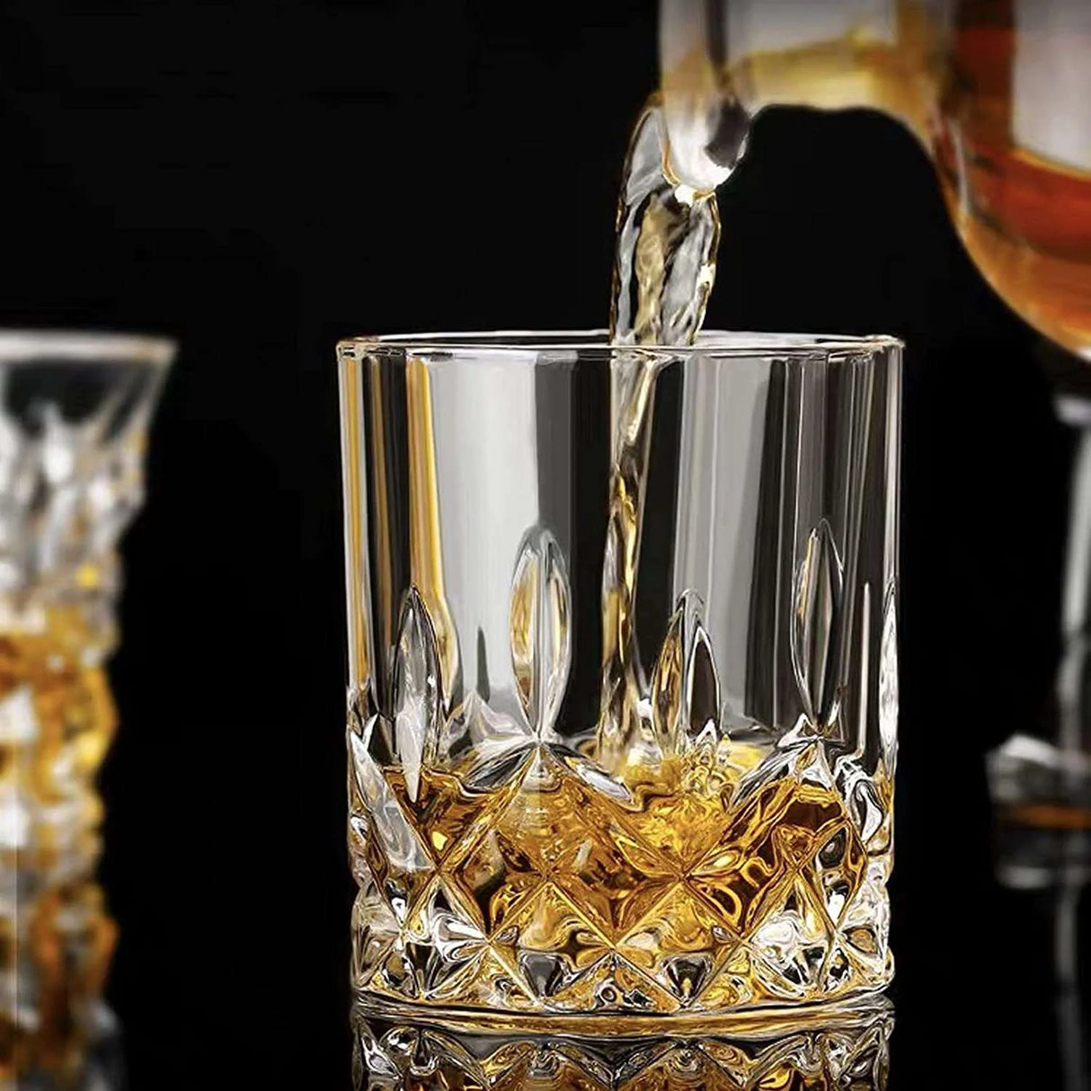 Vintage Whiskey Glasses Unique Bourbon Glass Ultra-clear Layer Vintage Wine Vodka Bourbon Cocktail Scottish Glass Bar whiskey glasses Julia M Home & Kitchen   