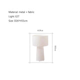 Wabi Sabi Fabric LED Floor Lamp - Julia M LifeStyles