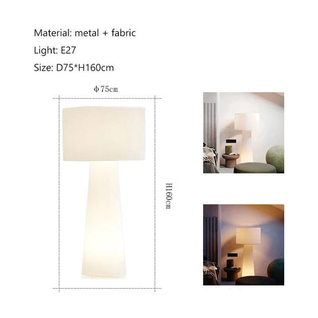 Wabi Sabi Fabric LED Floor Lamp - Julia M LifeStyles