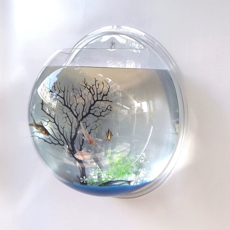 Wall-Mounted Fish Tank Vase - Creative Living Room Décor - Julia M LifeStyles