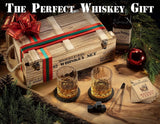 Whiskey Stones Gift Set with Glass and Wooden Crate - Julia M LifeStyles